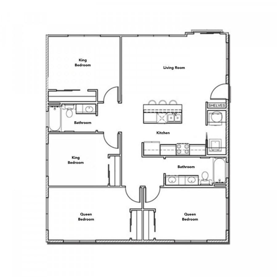Appartamento Stylish 4Br With Smart Tv And Free Garage Parking Austin Esterno foto